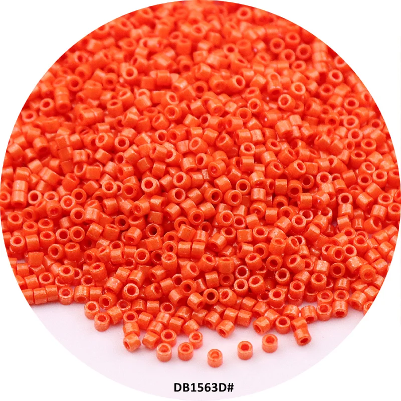 Japanese 2mm Uniform Glaze Plating Opaque Delica Beads Oling Solid Glass Seedbeads For DIY Jewelry Bracelet Making Charm Bead