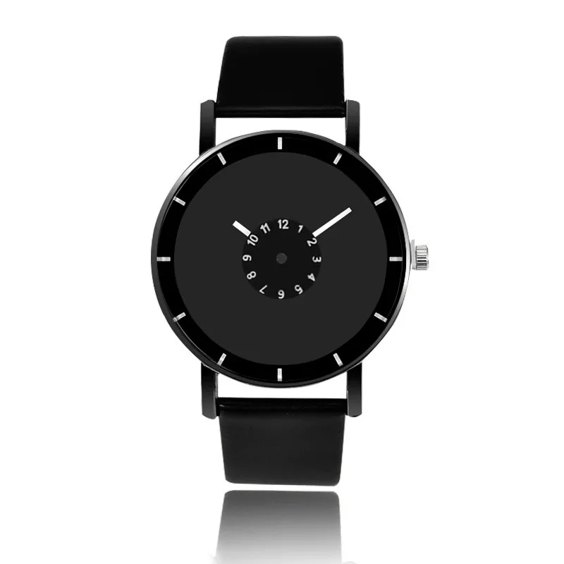 Модные креативные часы для мужчин кожаный ремешок кварцевые наручные часы Универсальные мужские часы relogio masculino reloj hombre erkek kol saati