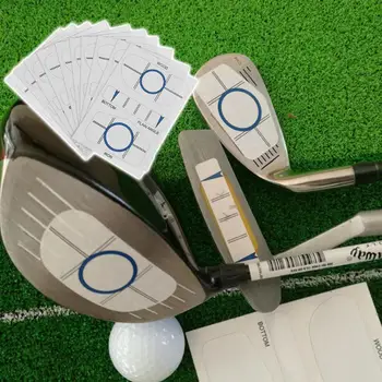 

10 Sets Golf Impact Tapes Labels Training Aids Recorder Kit for Woods Irons Putter Practice Golf Training Aids Sport Accessaries