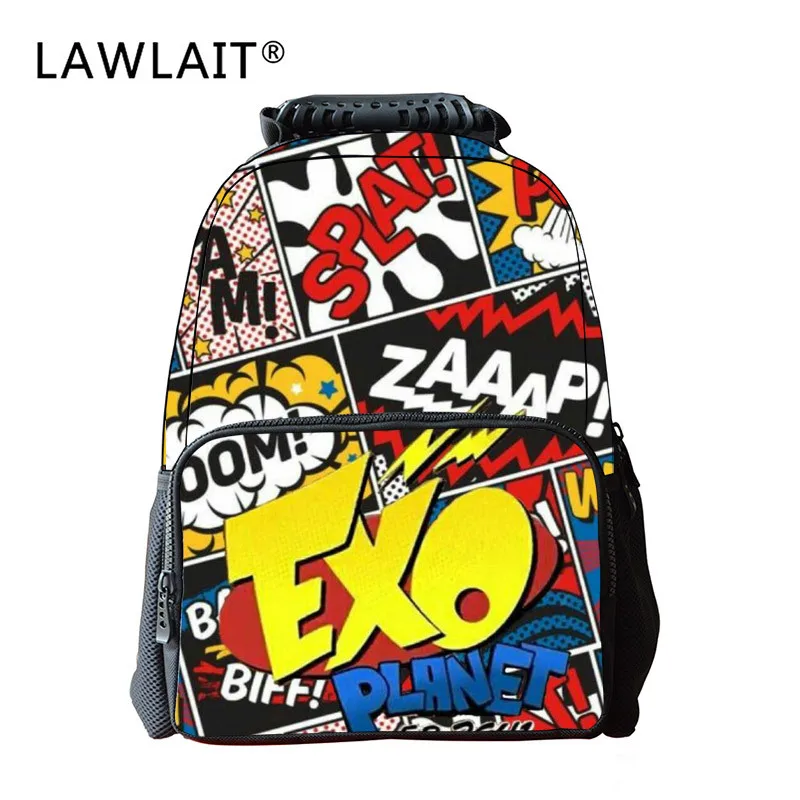 

New Style Hip Hop Fan Children Young STUDENT'S Backpack Creative Durable And Lightweight Schoolbag Easy to Cleaning Backpack