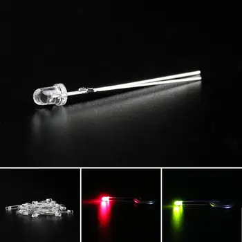 

Artudatech 1000Pcs LED 3mm Dual Bi-Color Red Green Water Clear Bright Polar Changing Light Diode