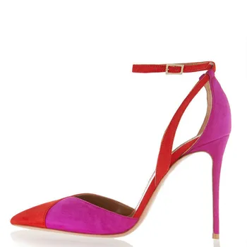 

YECHNE Vrouwen 12 CM Hoge Hakken Sandalen Mode Plus Size 33-43 Rode Bruiloft Hoge Hakken Sandalen Party Sexy Zomer Pompen 2018