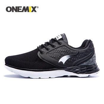 

ONEMIX Men's Running Shoes Summer Cool Walking Sneakers For Men Breathable Mesh Anti-skid Rubber Outsole Jogging Sneakers