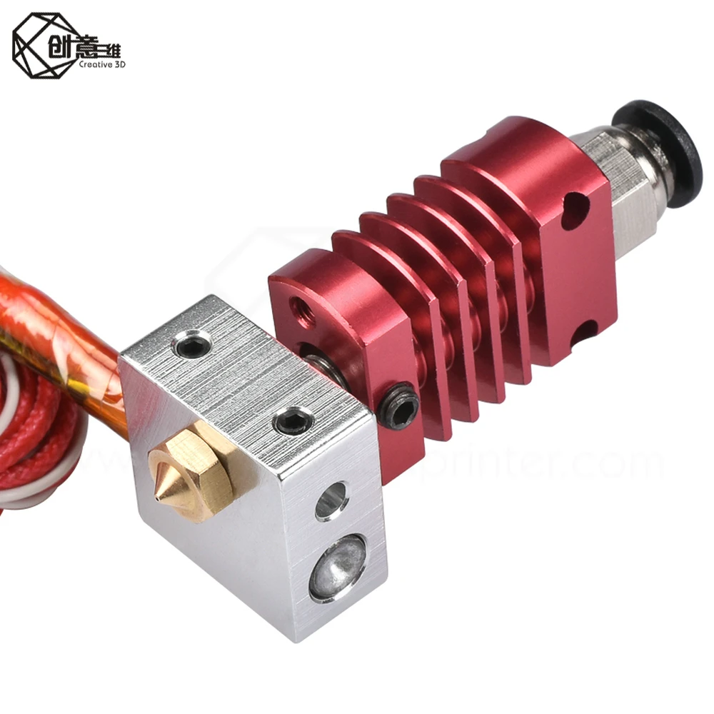 3D полностью металлический j-головка Hotend экструдер комплект CR8/CR10 для CR-10 CR-10S 3D V6 Боуден экструдер 1,75/0,4 мм сопло части 3d принтера