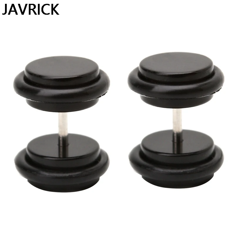 

2pcs 18G (1.2mm) Ear Studs 00G (10mm) Acrylic Fake Ear Plug Taper Stretcher