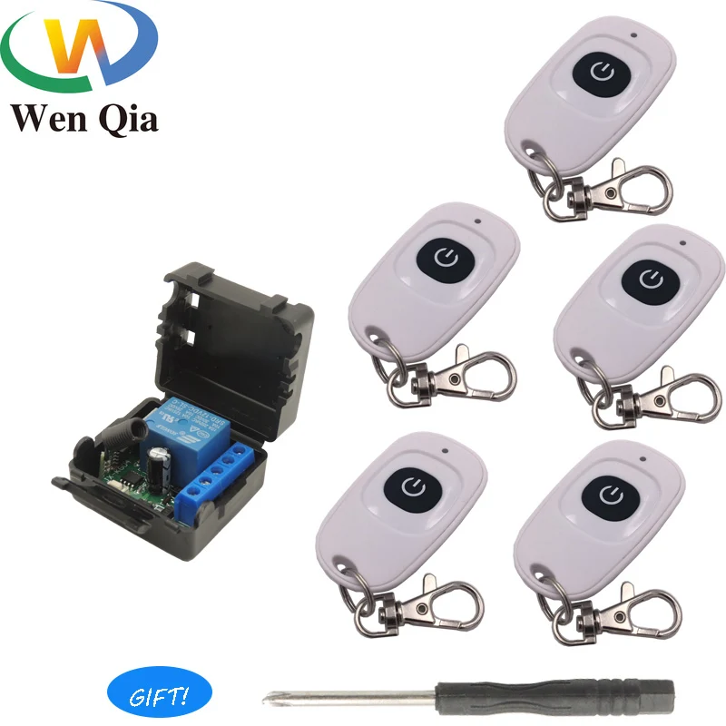 

433 MHz Wireless DC 12V 1Channel Remote Control Switch Module and RF Transmitter Electronic Lock Car Door Led Light Control Lamp
