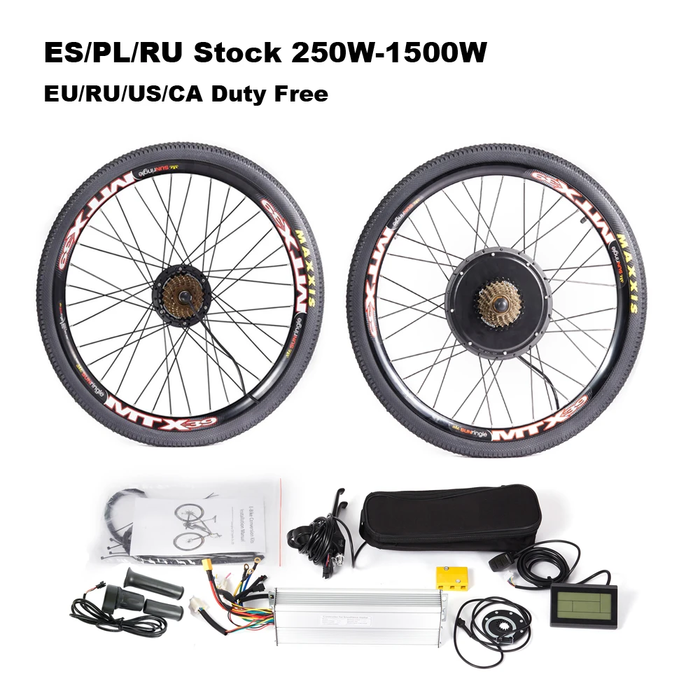 Electric Bike Kit 36v 250w 1500w 48v With Mtx Rim For Disc Brake Mountain Bike Conversion 29 700c Complete Ebike Kit Electric Bicycle Motor Aliexpress