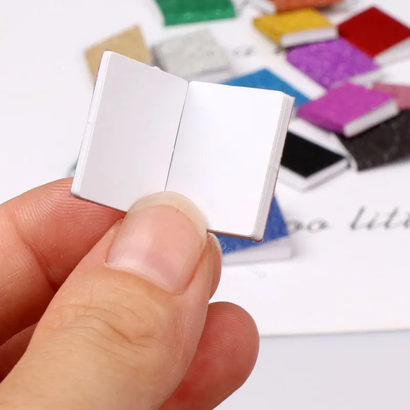 Mini Boek Livre Note Books Model Toys Miniature Items Things Dollhouse Furniture Accessorie for Barbie Ob11 Bjd 1/12 Dolls House 3