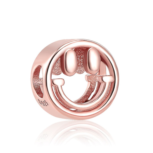 European Rose Gold Flower Clip Family Tree  DIY fine beads Fit Original  Charms silver 925  Bracelet Jewelry F047