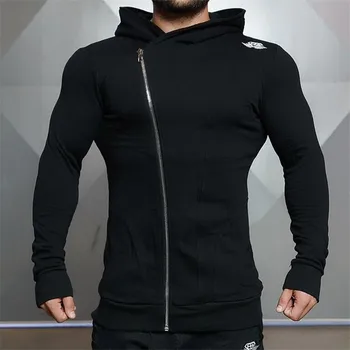 

High Elastic Running Jacket Men Breathable Quick-Drying Running Jersey Windproof Coat Outdoor Sports Hiking Run Hooded Sport Top