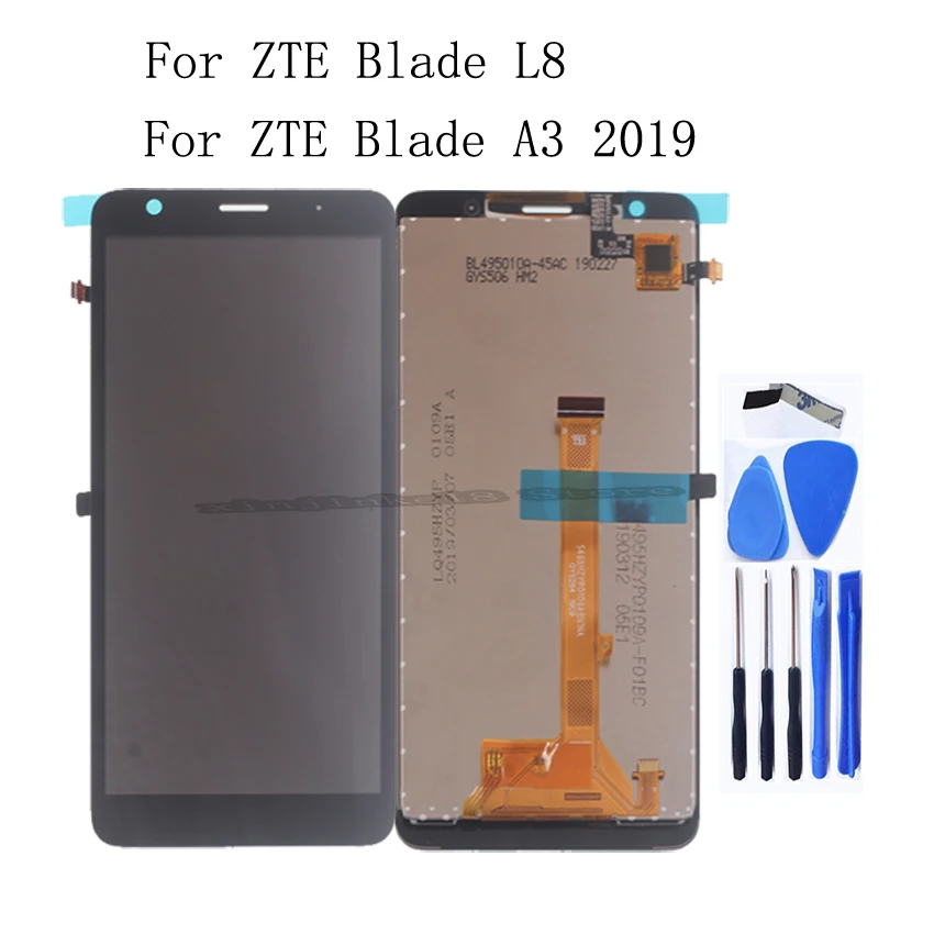 Оригинальный ЖК-дисплей 5 0 дюйма для ZTE Blade L8 сенсорный экран стекло дигитайзер в