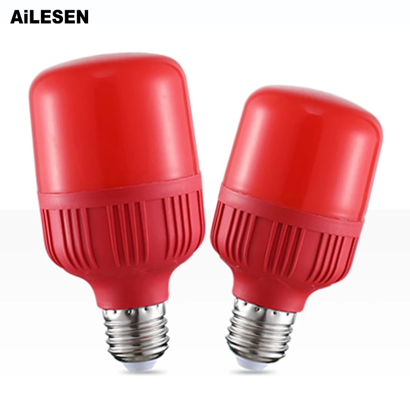 ailesen merah lampu led e27 lampu led bar light 5w 10w 15w lampu merah lampara lampu pesta lentera lampu dekorasi rumah lampu