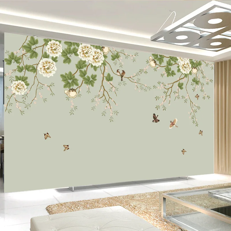 

Seamless Large Mural Wallpaper Living Room Sofa Bedroom Woods Park Shade Road 3D Wallpaper Scenery Wall