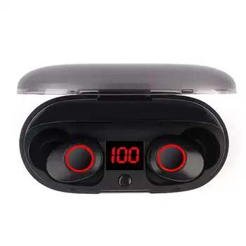 

ABKT-J29 Bluetooth 5.0 Tws Battery Display Mini Wireless Ear Buds Twins Earphone Headphones With Battery Case Hands Free