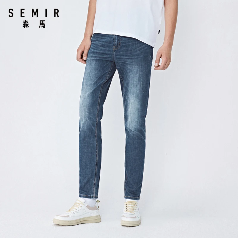 SEMIR Jeans men slim pencil pants men autumn new denim trousers fashion casual pants for man SEMIR Jeans men slim pencil pants men autumn new denim trousers fashion casual pants for man