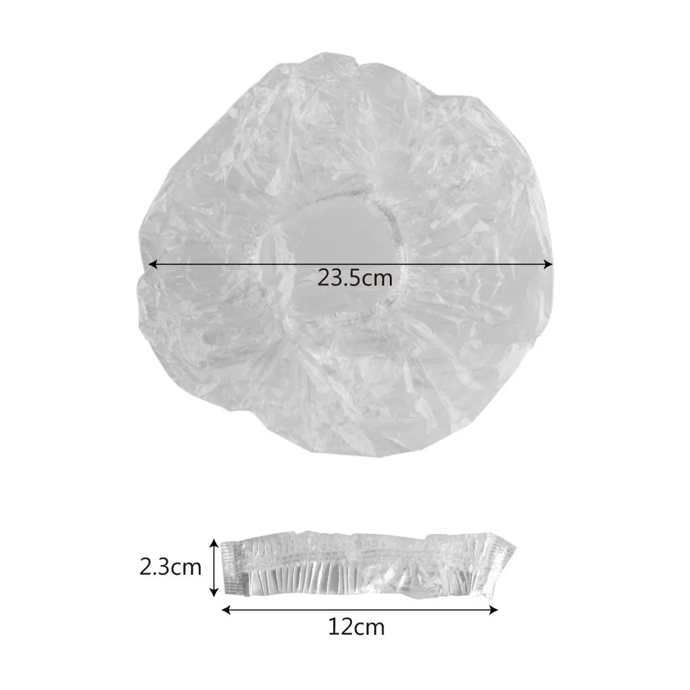 100 шт./компл. чистые волосы салон одноразовые шапочки для душа Одноразовые эластичные шапочка для душа шапочки для ванной Удобный головной