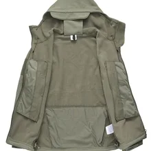 Весна и осень TAD Акула кожа мягкий чехол Мужская штурмовая куртка открытый плюс бархат Водонепроницаемый Большой размер тактические армейские фанаты Ri