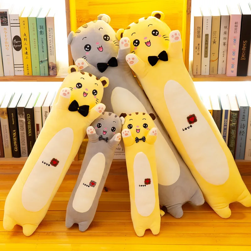 

2019 Creative-Big Cat Face Plush Toy Doll Girl'S Strip Cat Pillow Cute Large Size Birthday Gift