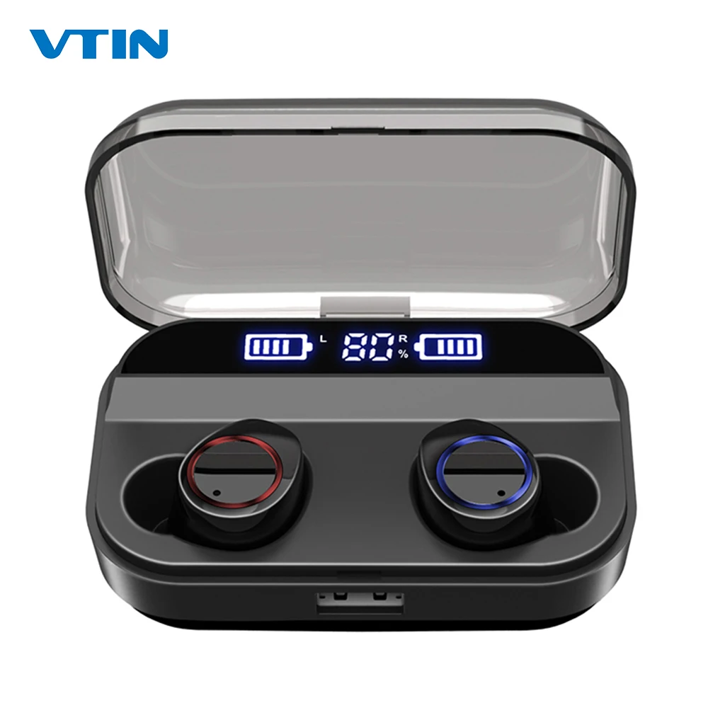 

VTIN TWS Wirelress Earphones Bluetooth 5.0 Earphone With 4000mAh Charging Case IPX7 Waterproof Earbuds For Xiaomi iOS Smartphone