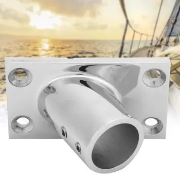 

Boat Rail Fitting 2 Pcs Boat Rail Fittings 60 Degrees Thickened Stainless Steel 316 Rail Fitting Rectangular Base 1in
