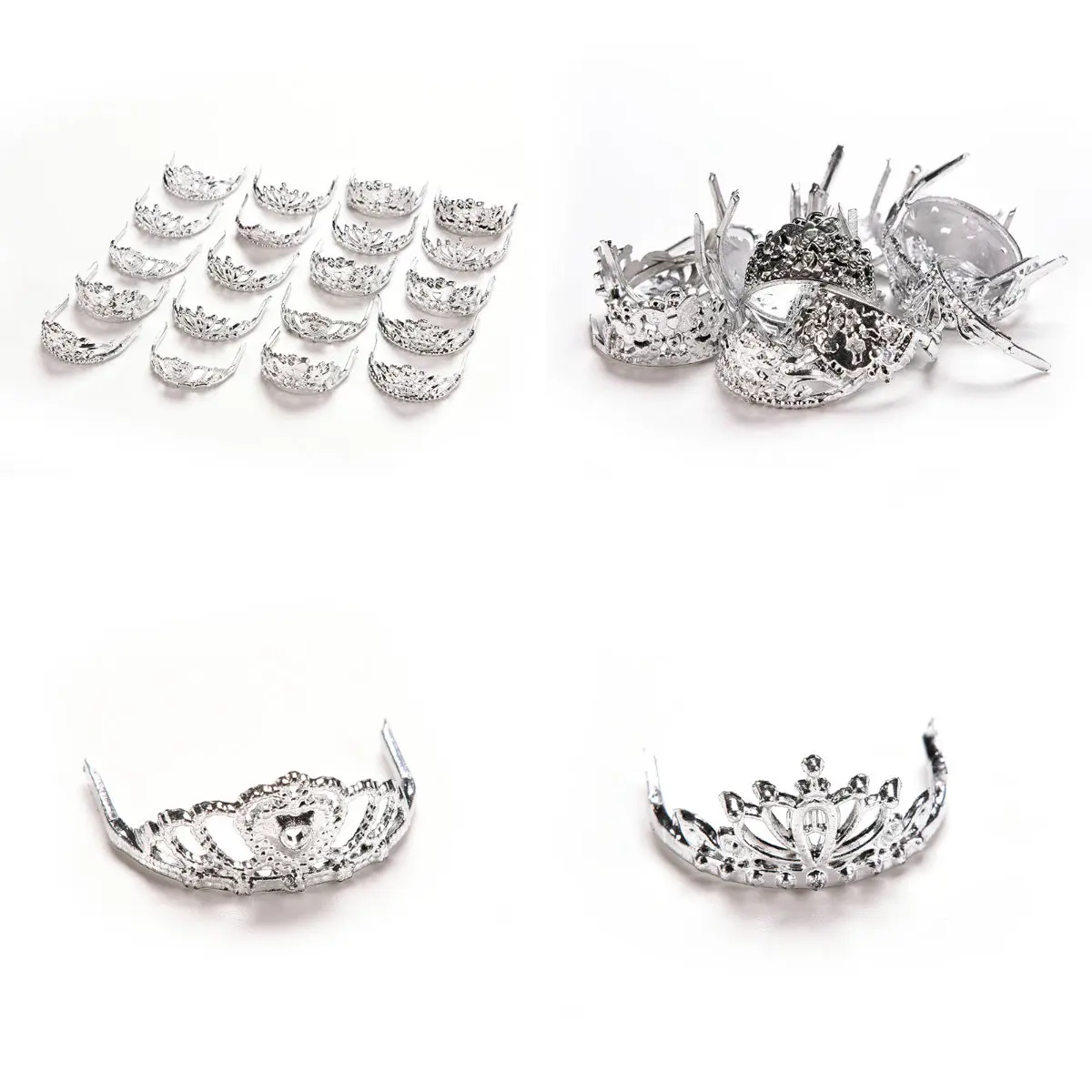 20Pcs Baby Girls fashion cute Mix Princess Headwear Jewelry Empress Crowns For Barbie Doll