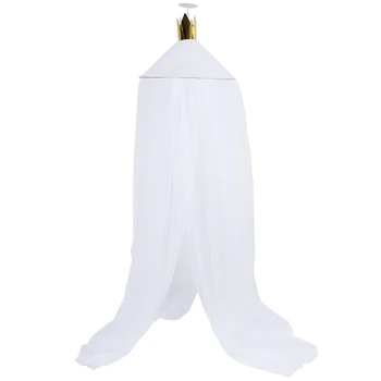 

Botique-Baby Bed Mosquito Net Kids Bedding Round Dome Hanging Bed Canopy Curtain Children Baby Room Decoration Crib Netting Tent