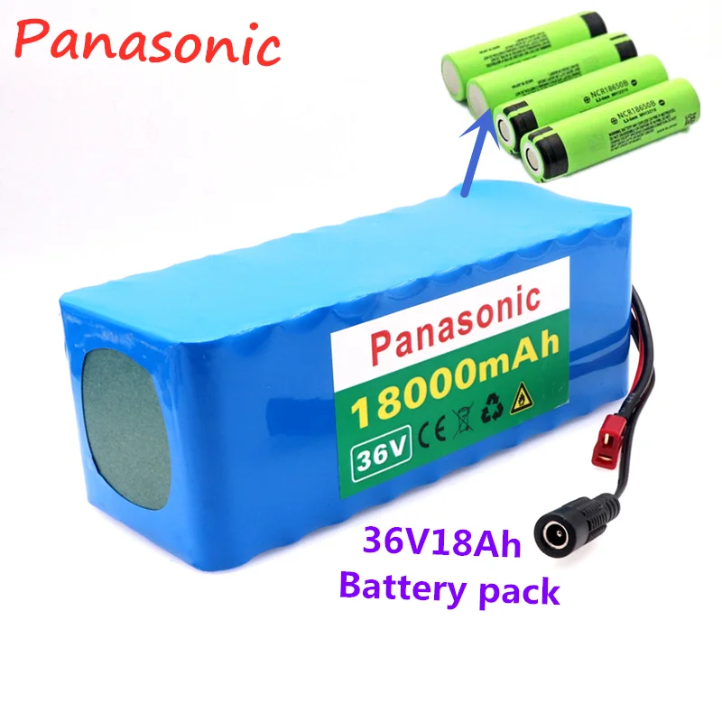 Panasonic 36V батарея 10s4p 18Ah е-байка 36В 18650 батарея 500 Вт 42В 18000mah для электрического велосипеда, фара для электровелосипеда в BMS