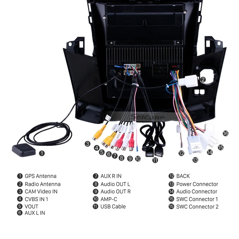 Best Seicane Android 9.1 9.7 inch for 2008 2009 2010 2011 Toyota RAV4 Car GPS Navigation Radio AUX WIFI support Carplay OBD2 SWC DVR 4 Best Seicane Android 9.1 9.7 inch for 2008 2009 2010 2011 Toyota RAV4 Car GPS Navigation Radio AUX WIFI support Carplay OBD2 SWC DVR 4