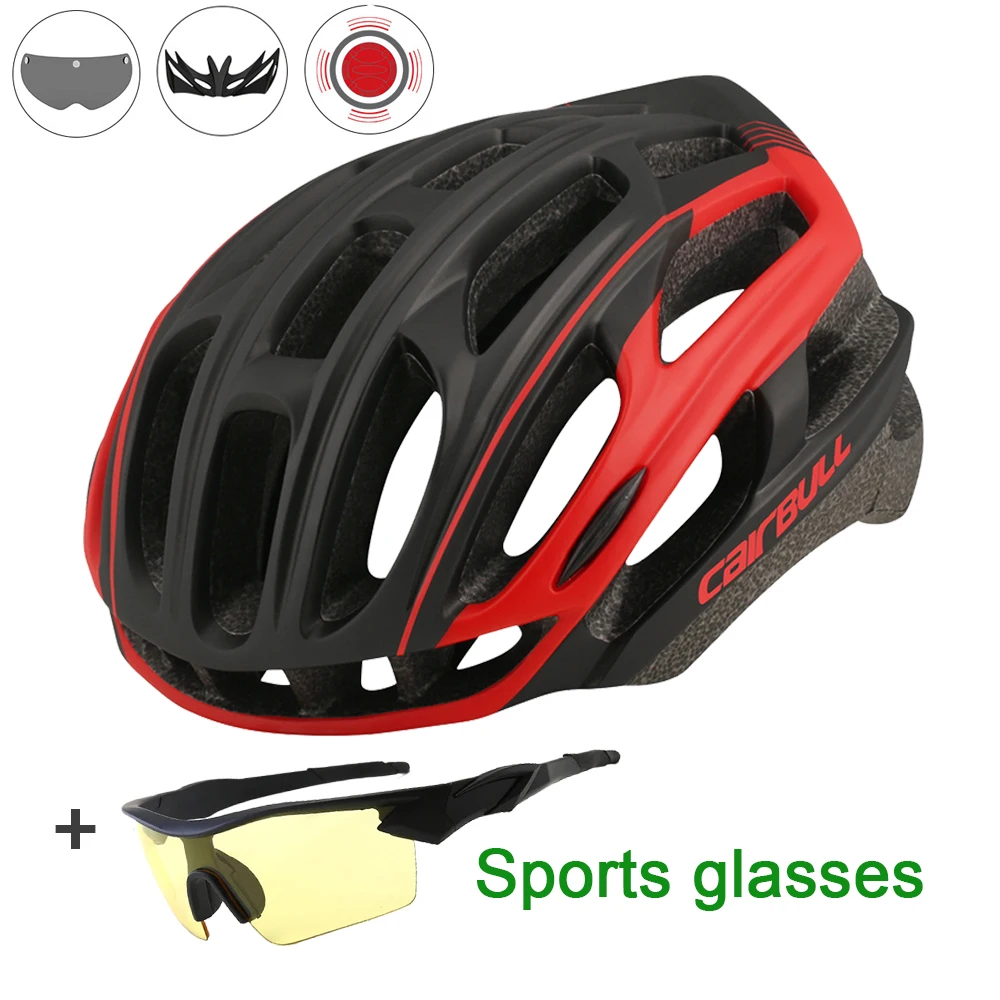 Casque De Cyclisme,Casque De Vélo Léger - Couvre-Chef De Vélo Avec Sangle Réglable Et Visière