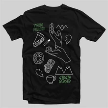 Твин Пикс футболка символизм-взрослый унисекс размер Funny смешная рубашка Юмористическая футболка