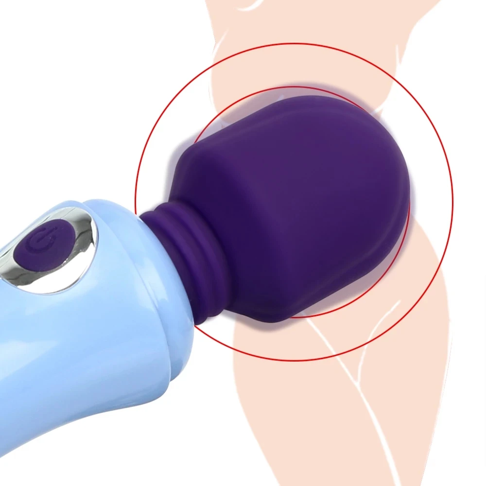 Hot USB Stronger Mute Female Mini AV Vibrator Magic Wand Massager Clitoris Stimulator Adult Sex Toy Clit Mastrubator For Women 2