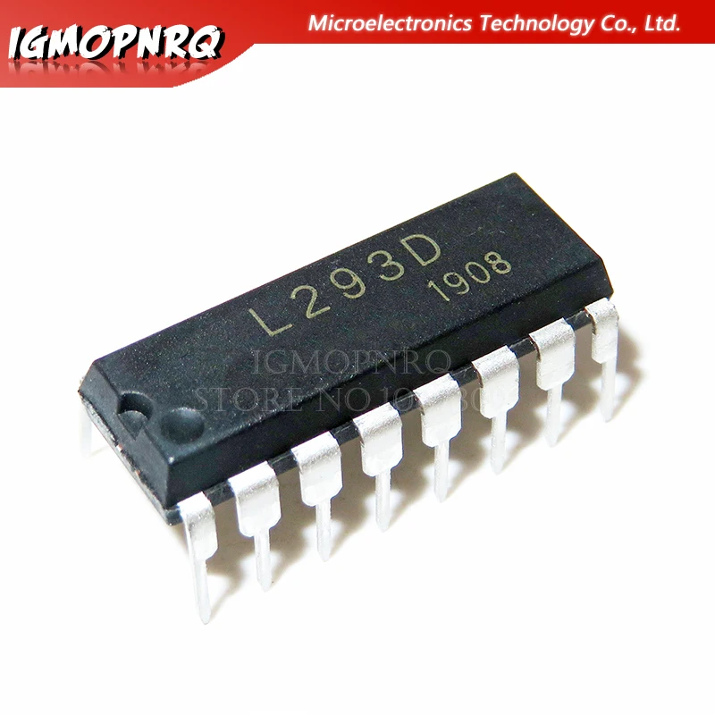 Новый и оригинальный IC 50 шт. L293D DIP16 L293 DIP 293D DIP-16 | Электронные компоненты