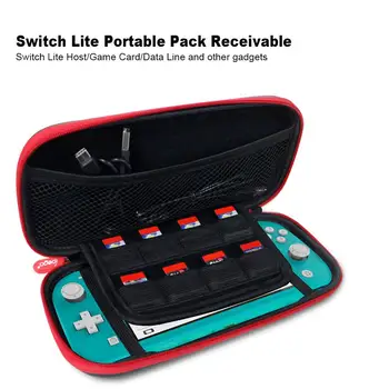 

9 in 1 Carry Case Card Box Soft Dirty Abrasion Excellent Handle Clean Bag Film Rocker Cap Fit for Nintend Switch Lite