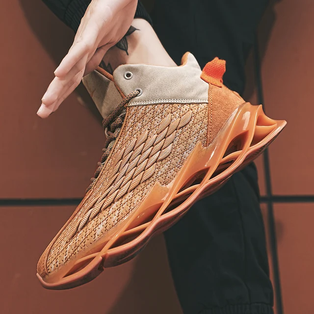 US $24.00 New Popular Sneakers Men women High Quality Laceup mesh Shoes High top Male Brand Footwear Mens s