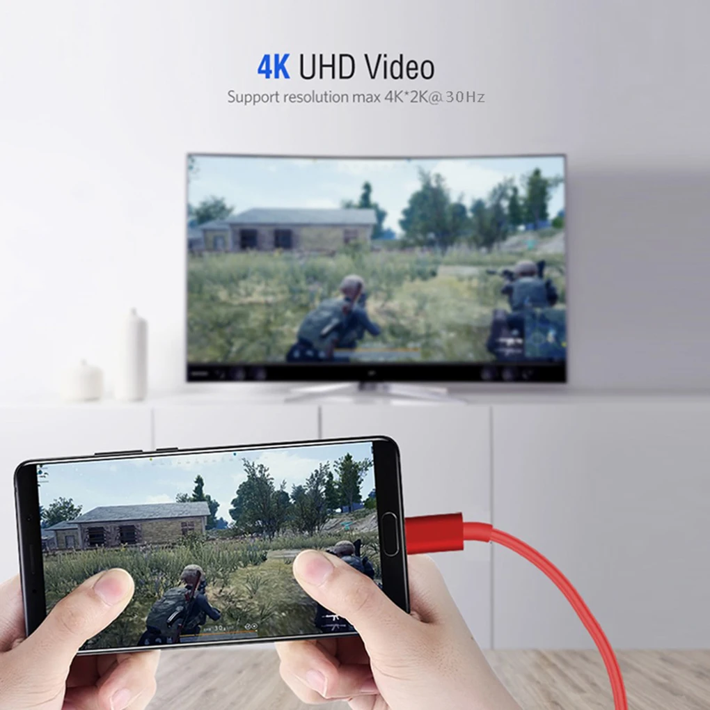  4K X 2K Tipo-C Maschio a Hd Maschio Cavo Adattatore Cellulare per Proiettore Video di Trasmissione 