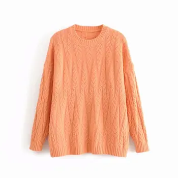 

Hot sale AAZZ45-6111 European and American fashionable Mohair twist sweater