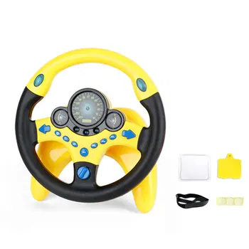 

Simulation Steering Wheel Neutral Plastic Co-Pilot Steering Wheel Children'S Early Childhood Educational Toys 1Pcs