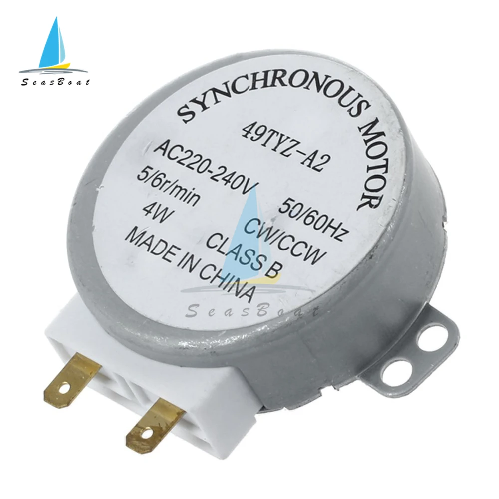 AC Motor Microwave Turntable 220-240V 4W 4/5/6RPM 50/60Hz CW/CCW TYJ50-8A7 49TYZ-A2