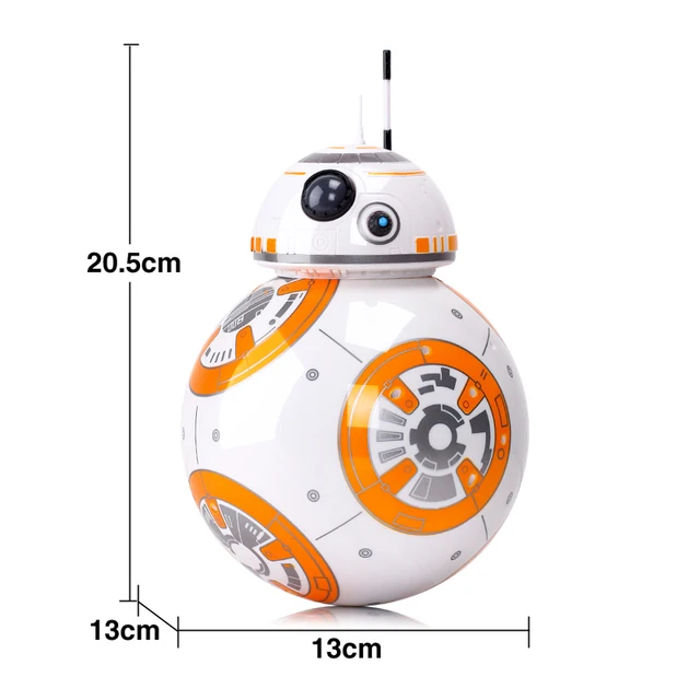 Remote Control Robot BB-8 Ball Upgrade 20.5cm RC Intelligent Robot 2.4G BB8 Toys Gift For Children With Sound Action Figure BB 8 6