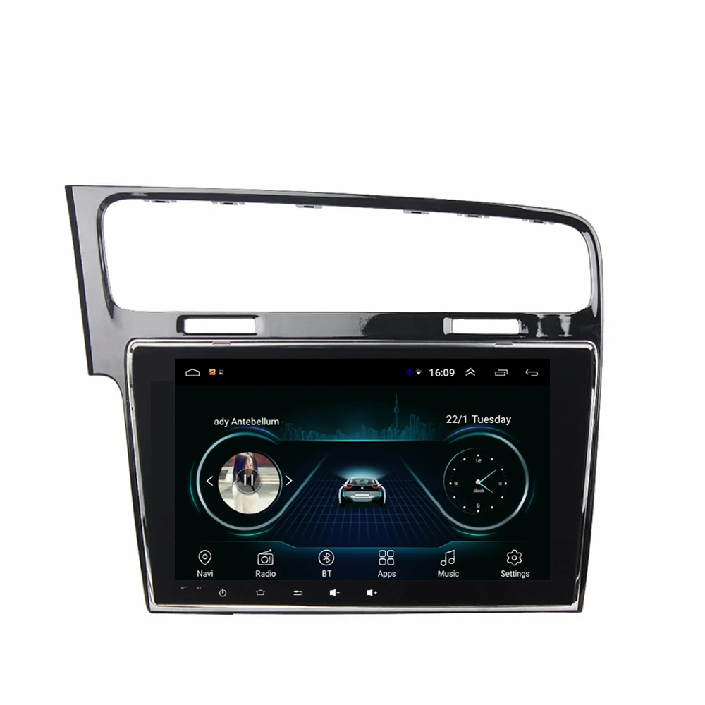 

Car radio GPS built-in Wifi with Bluetooth front camera free map for golf 7 golf MK7 golf GTR bright black 10.1inch Android 8.1