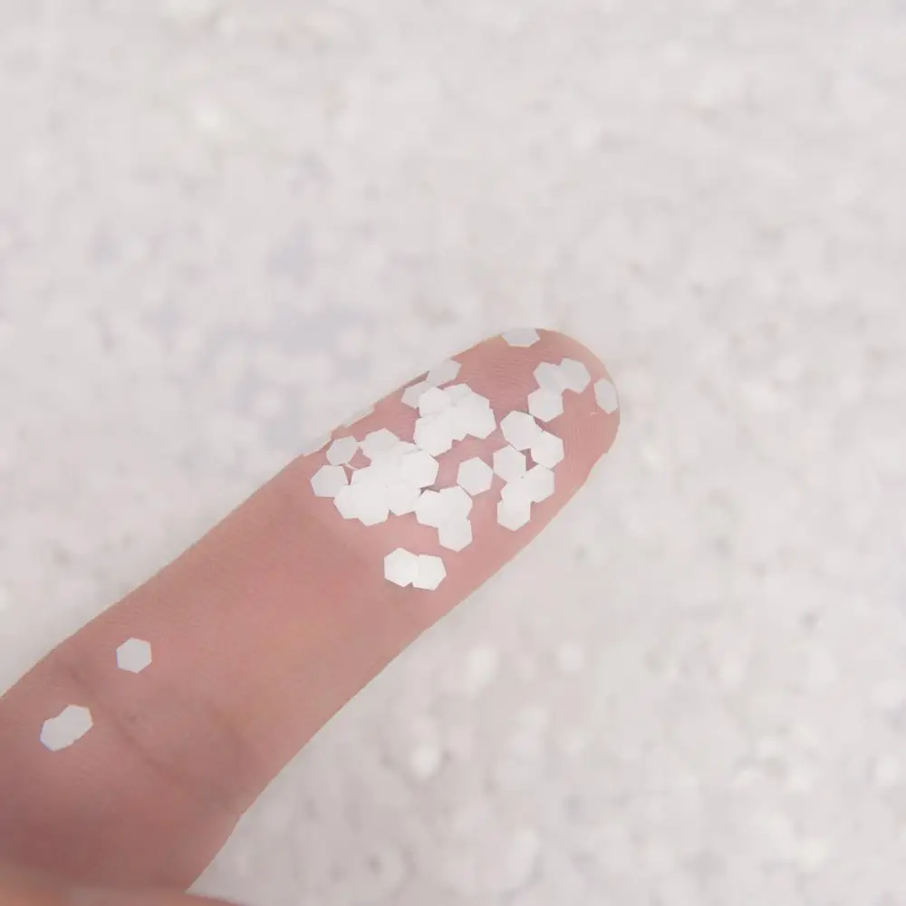 

25g 2mm White Ultrathin Hexagon Sequins For Handcraft Fillter DIY Scrapbook Nail Art Decoration Accessories confetti