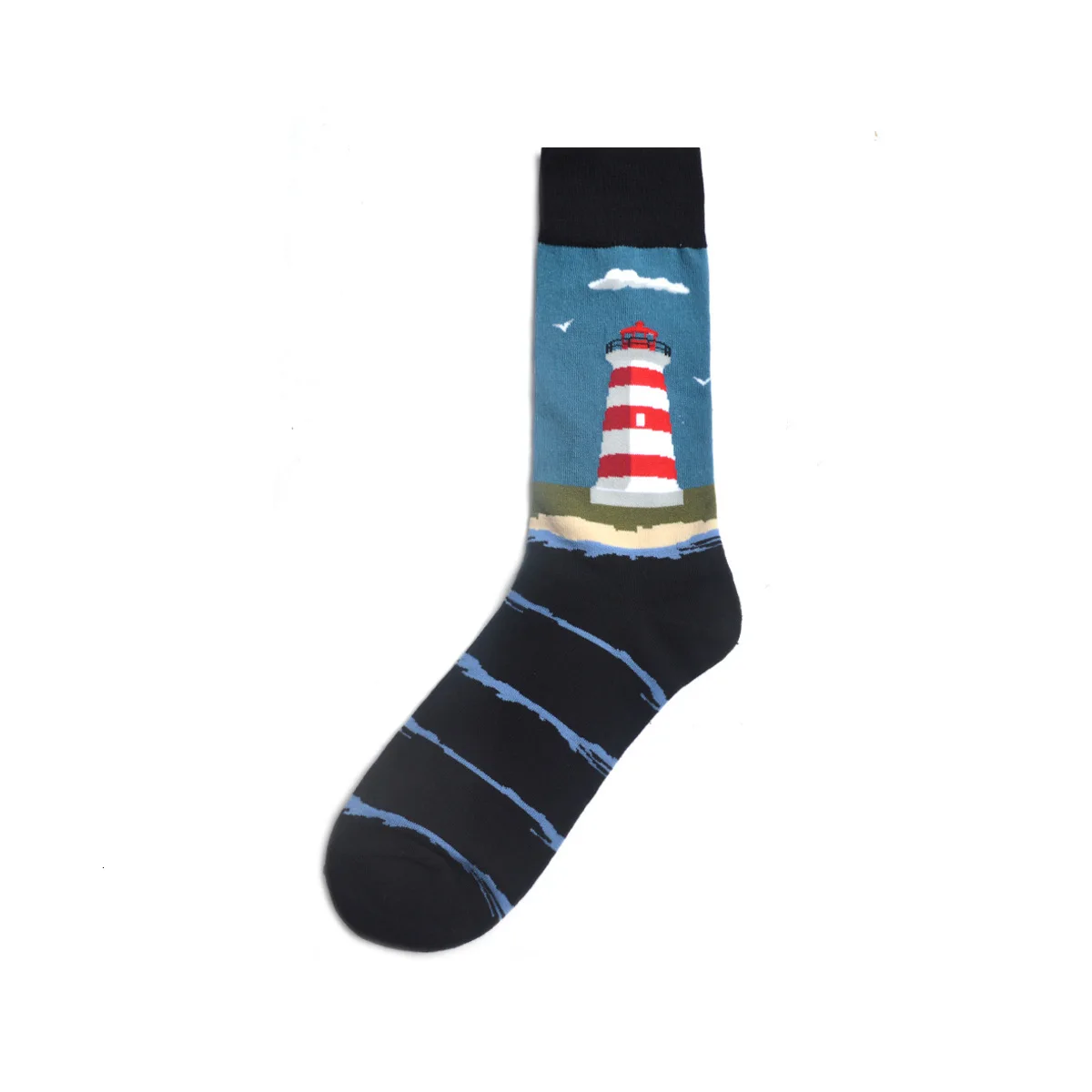 PEONFLY, новинка, мужские хлопковые носки в стиле хип-хоп, Harajuku, Веселые носки с изображением космонавта, кота, для мужчин, Свадебный Рождественский подарок - Цвет: 51