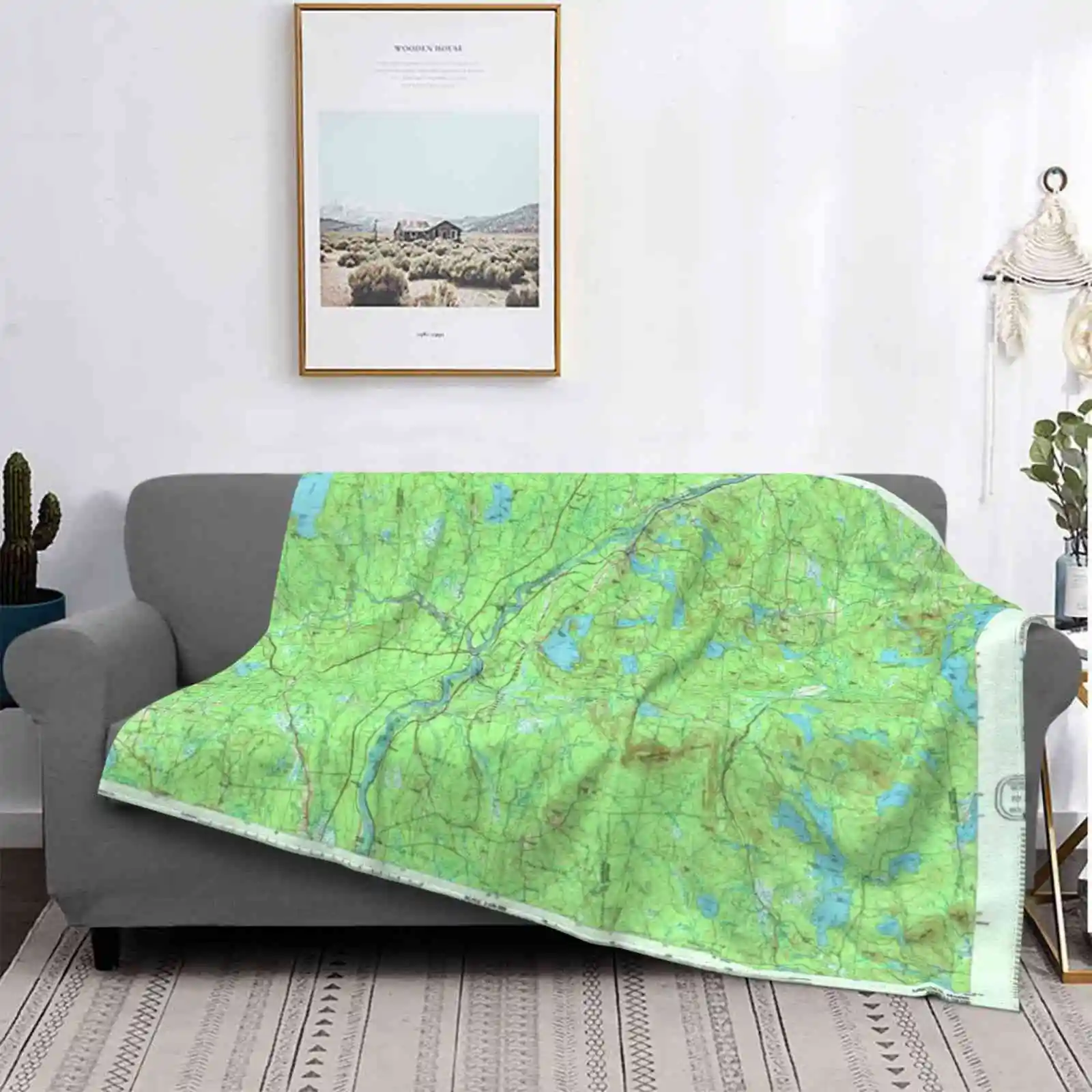 

Maine Usgs Historical Map Lincoln 808025 1985 100000 Creative Design Light Thin Soft Flannel Blanket Maine Usgs Historical Map