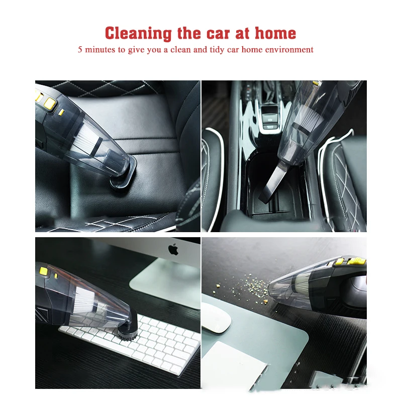 USB Rechargeable Handheld Car & Keyboard Vacuum Cleaner - Wet & Dry Cleaning Description Image.This Product Can Be Found With The Tag Names Computer cleaners, Computer Office, Handheld car vacuum cleaner usb rechargeable computer