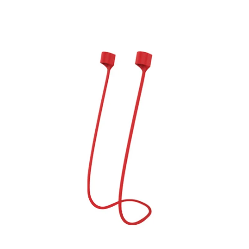 Анти-потеря силиконовый ремешок петля кабель Шнур Веревка для Apple Airpods Air Pods - Цвет: Rope red