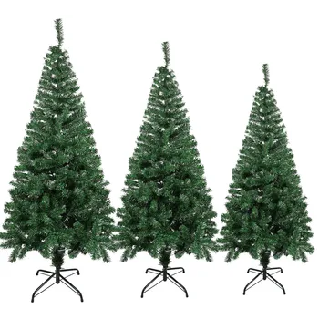 

Christmas Tree Artificial Decoration Full Tree with Solid Metal Stand for Home Party New