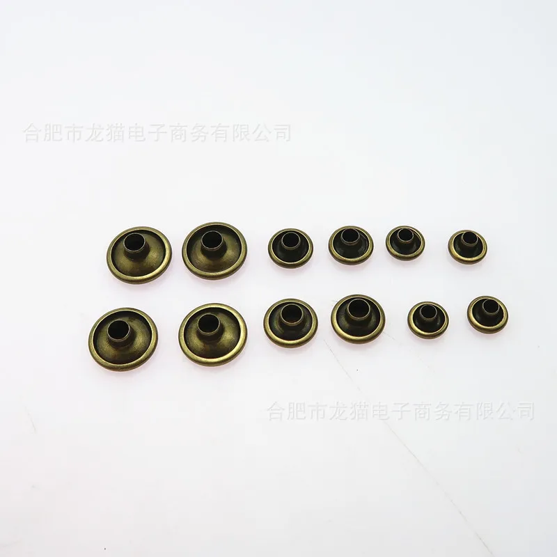 Metal Double-Sided Rivet Single Sided Rivet Buckle a Complete Range of Specifications Circle Rivet 360PCS Boxed