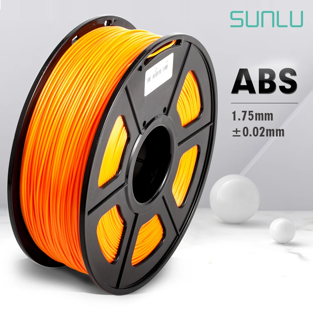 SUNLU ABS 3d нити для FDM принтера и 3D ручки 1 кг с катушкой для детей, исследуйте создание, расходные материалы 1,75 мм abs нити