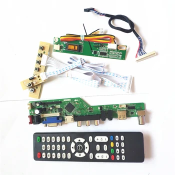 

For LTN141W1-L03/L04 1CCFL 30Pin LVDS T.V56 controller board VGA HDMI AV USB Remote+Inverter+keyboard LCD display panel DIY kit