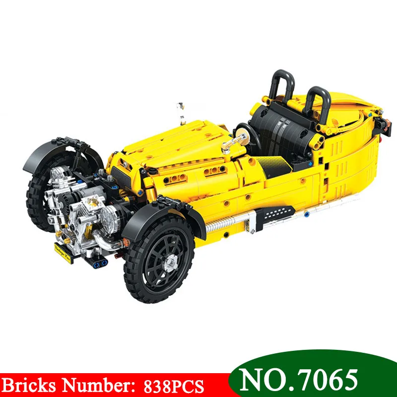 

838pcs Technic Series Three Wheeled Classic Cars Building Bricks Blocks Assemble Collective Toys for Children Christmas Gifts